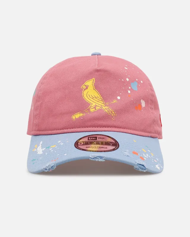 New Era St. Louis Cardinals 'Seasoned' 9FORTY A-Frame Strapback Pink/Blue made by New Era