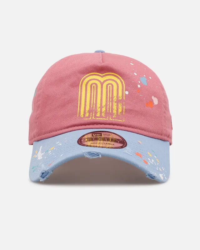New Era Mexico National Baseball Team 'Seasoned' 9FORTY A-Frame Strapback Pink/Blue made by New Era