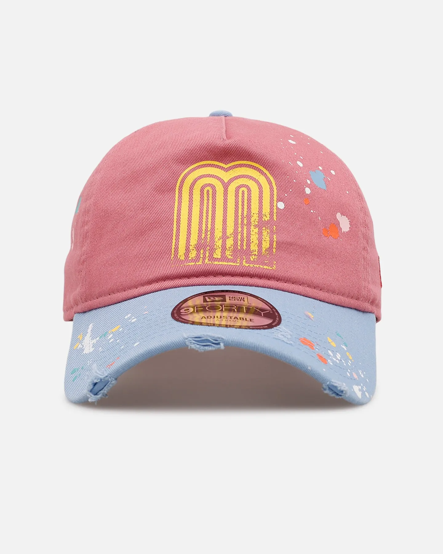 New Era Mexico National Baseball Team 'Seasoned' 9FORTY A-Frame Strapback Pink/Blue sold by Culture Kings