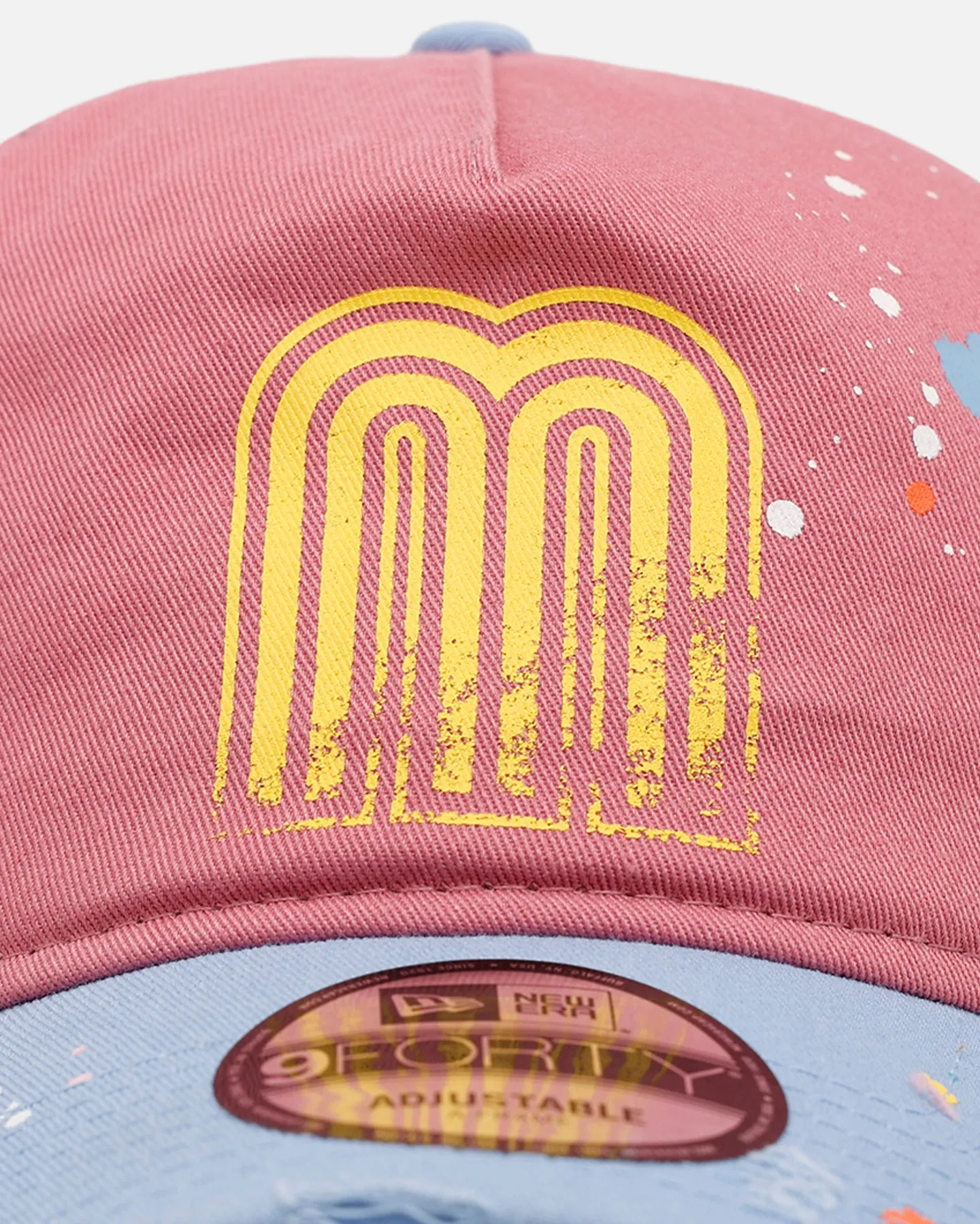 New Era Mexico National Baseball Team 'Seasoned' 9FORTY A-Frame Strapback Pink/Blue sold by Culture Kings product image thumbnail 5
