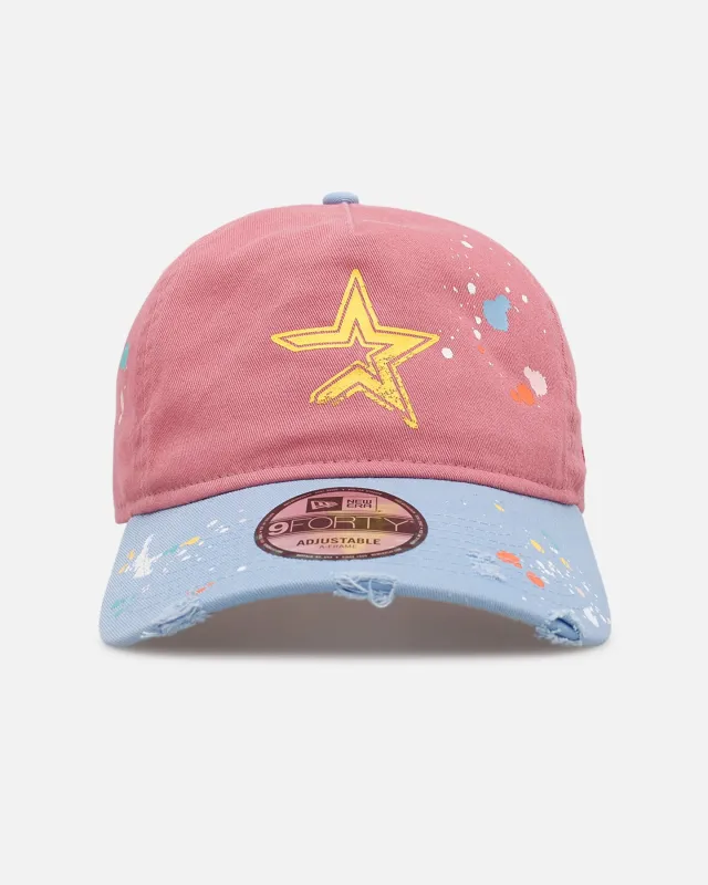 New Era Houston Astros 'Seasoned' 9FORTY A-Frame Strapback Pink/Blue made by New Era