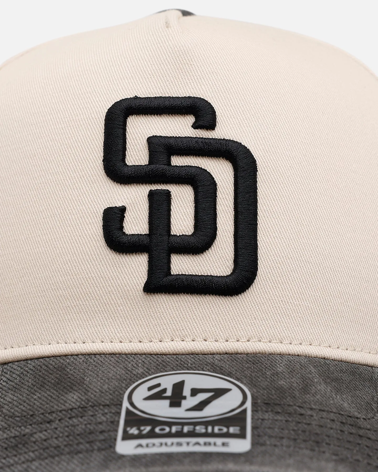 47 Brand San Diego Padres 'Washed Black Visor' 47 Offside Snapback Natural sold by Culture Kings product image thumbnail 5