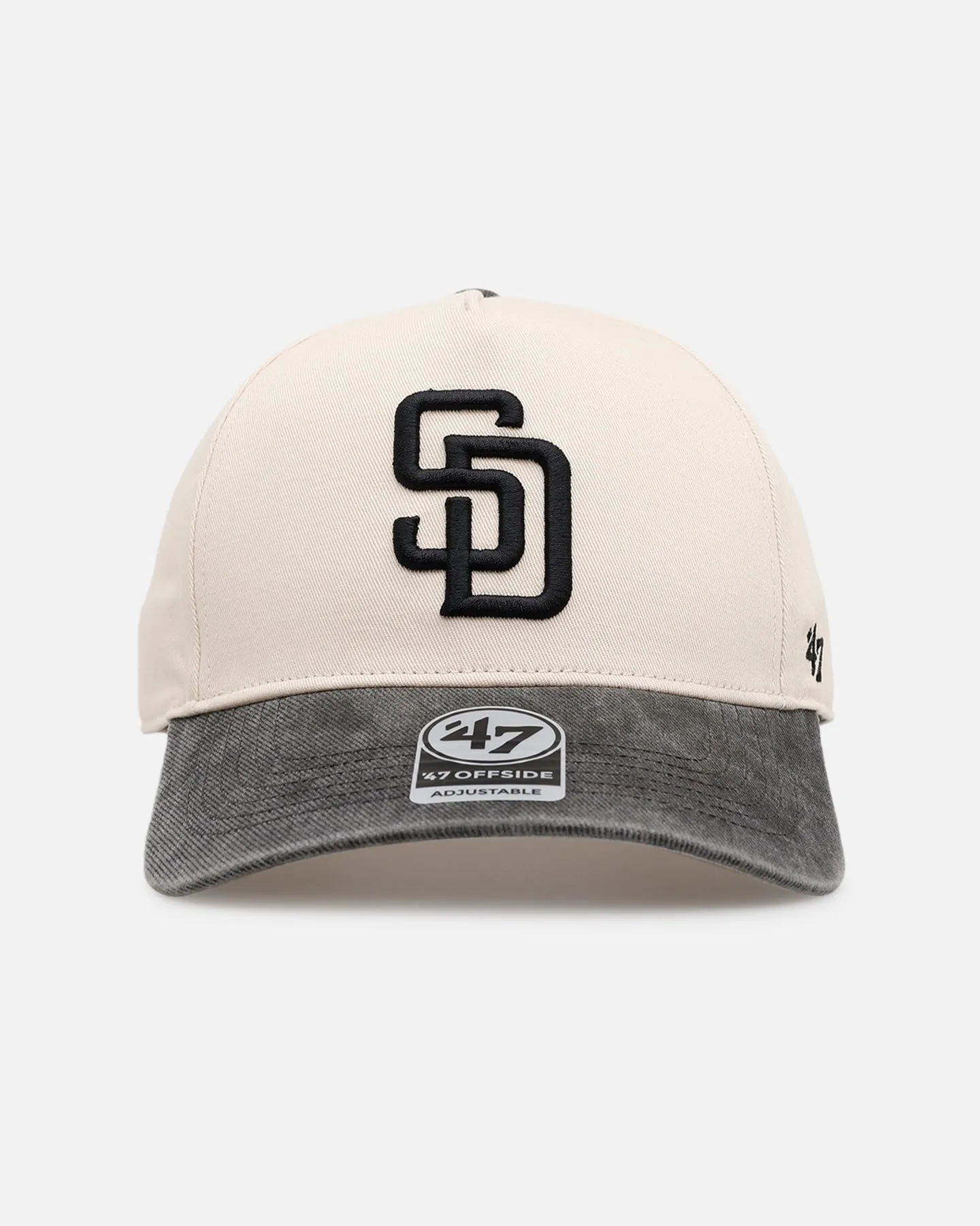 47 Brand San Diego Padres 'Washed Black Visor' 47 Offside Snapback Natural sold by Culture Kings