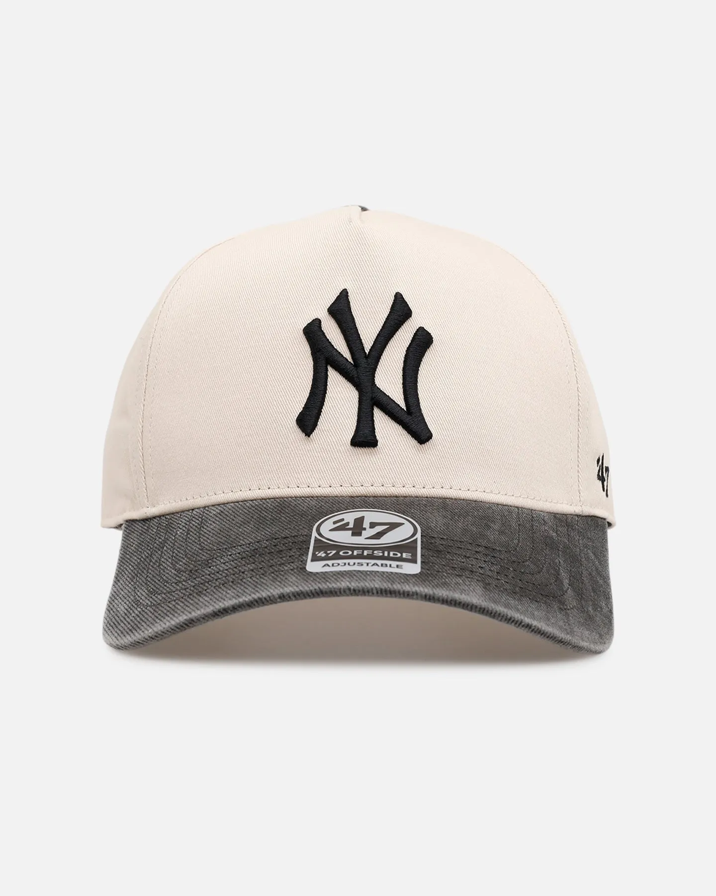 47 Brand New York Yankees 'Washed Black Visor' 47 Offside Snapback Natural sold by Culture Kings