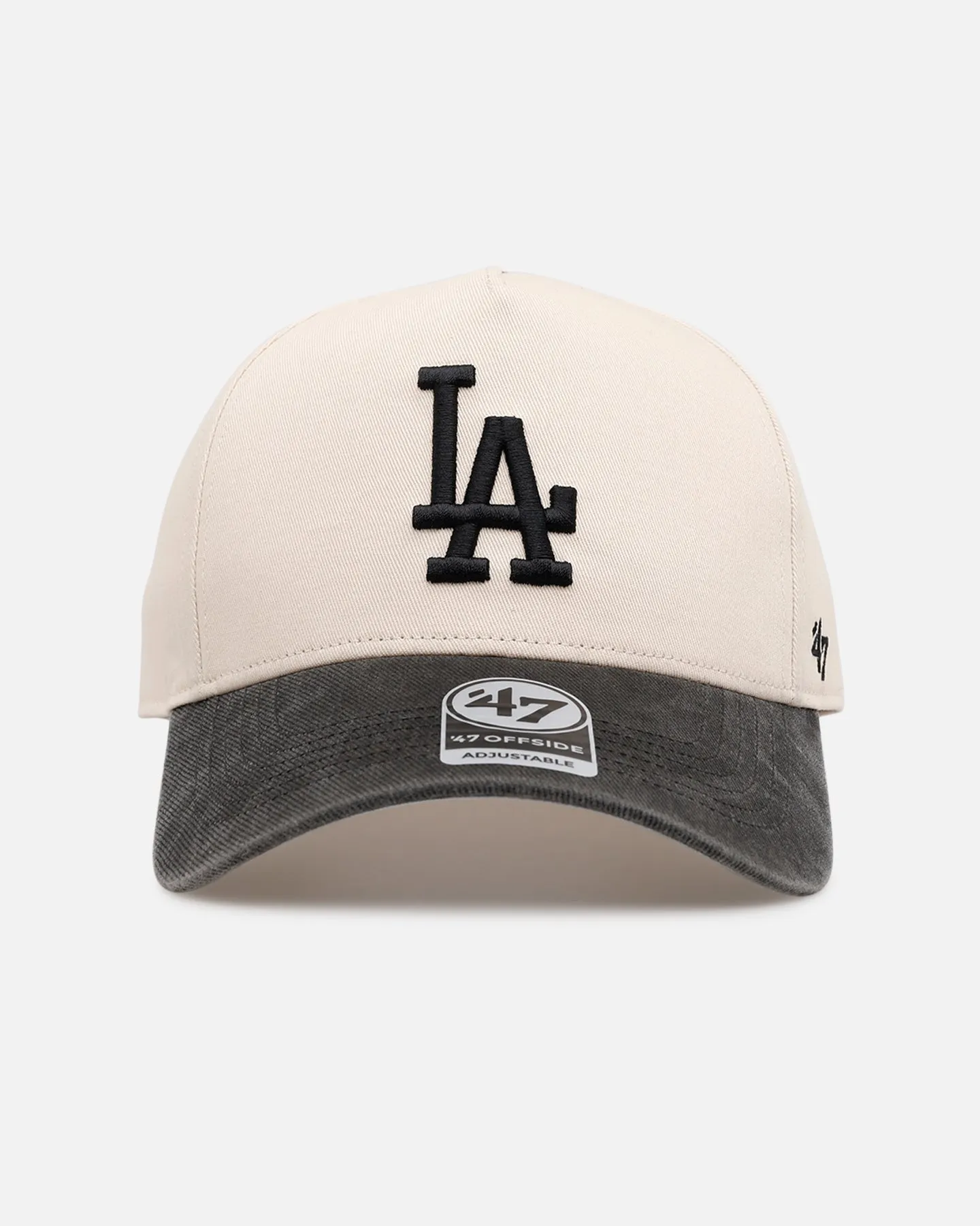 47 Brand Los Angeles Dodgers 'Washed Black Visor' 47 Offside Snapback Natural sold by Culture Kings