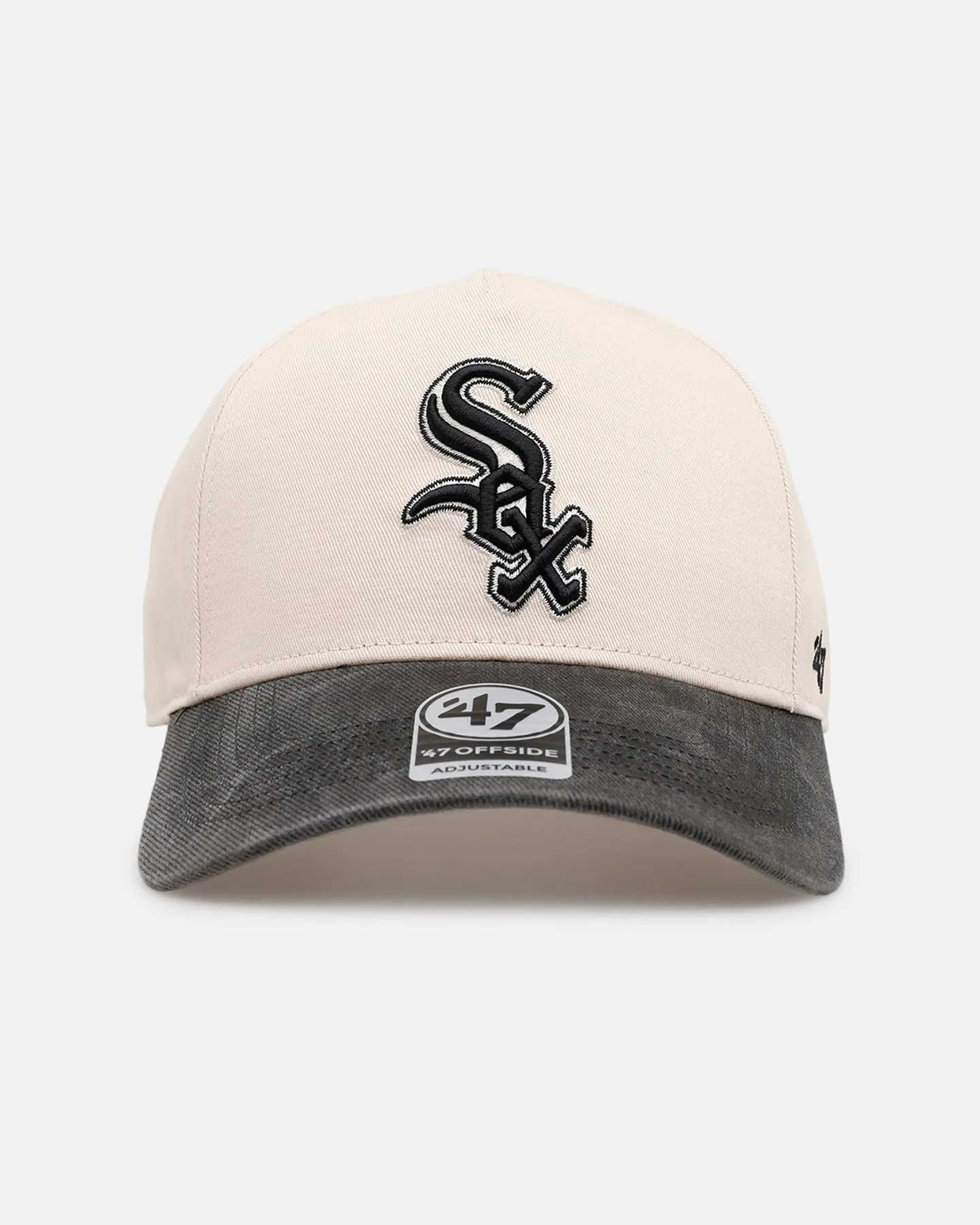 47 Brand Chicago White Sox 'Washed Black Visor' 47 Offside Snapback Natural sold by Culture Kings