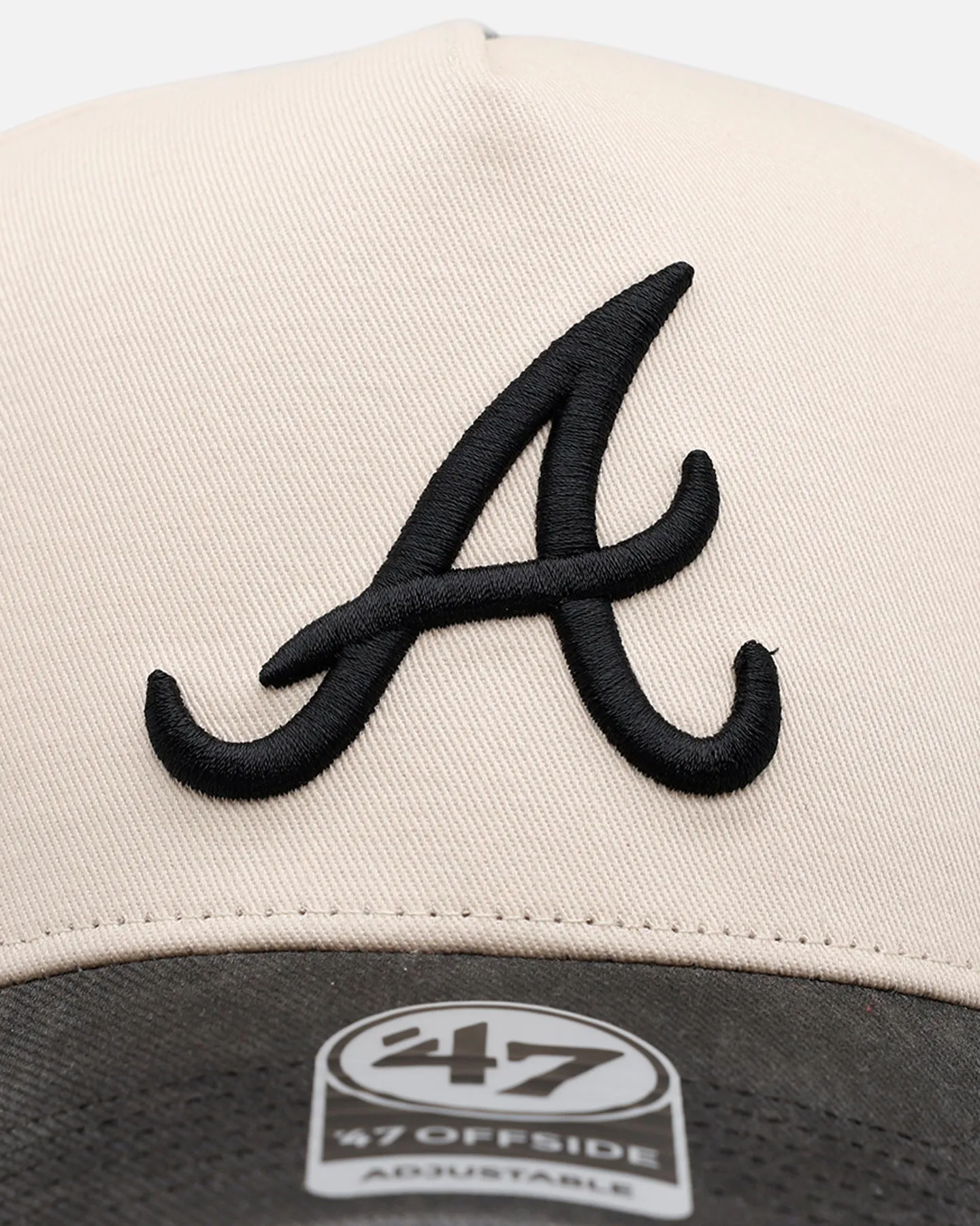 47 Brand Atlanta Braves 'Washed Black Visor' 47 Offside Snapback Natural sold by Culture Kings product image thumbnail 5