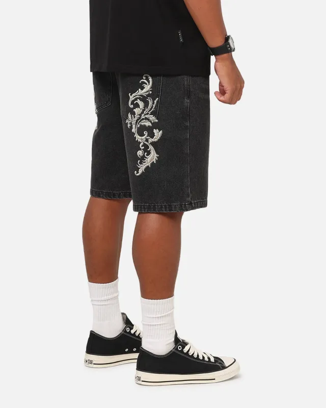Saint Morta Amplus Baroque Jorts Black Shadow made by Culture Kings