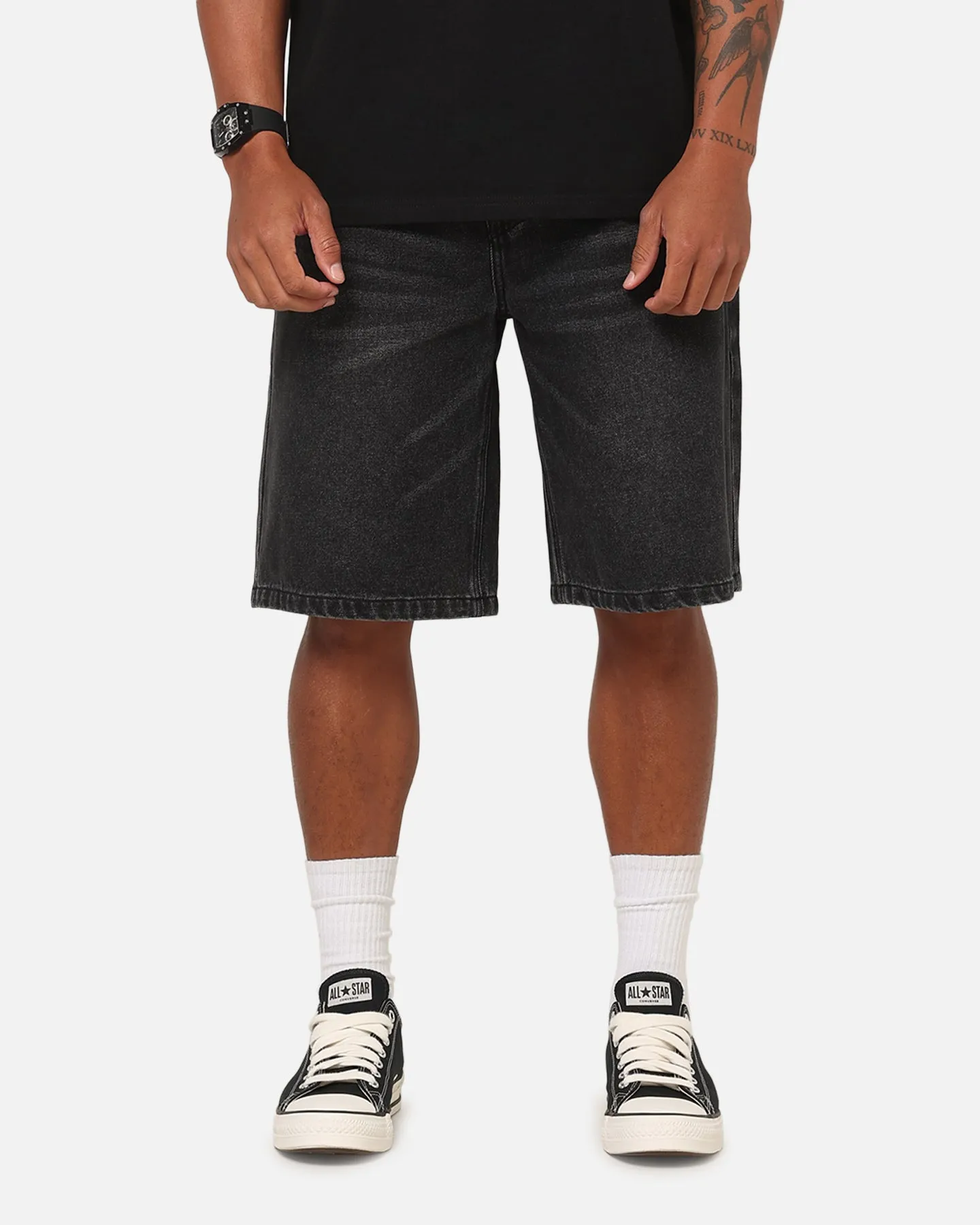 Saint Morta Amplus Baroque Jorts Black Shadow sold by Culture Kings product image thumbnail 5