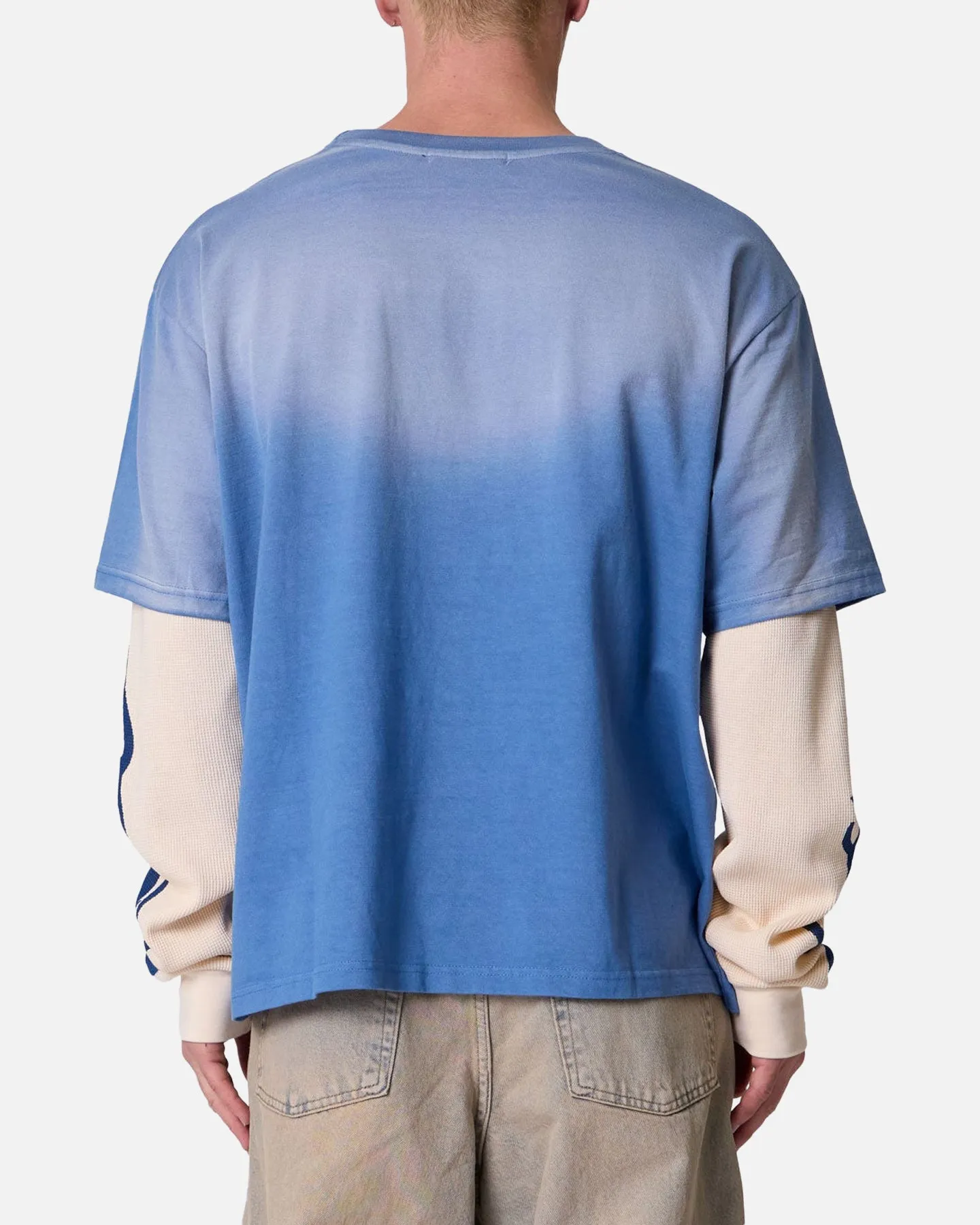 MNML Layered Flame Pocket Long Sleeve T-Shirt Washed Blue sold by Culture Kings product image thumbnail 2