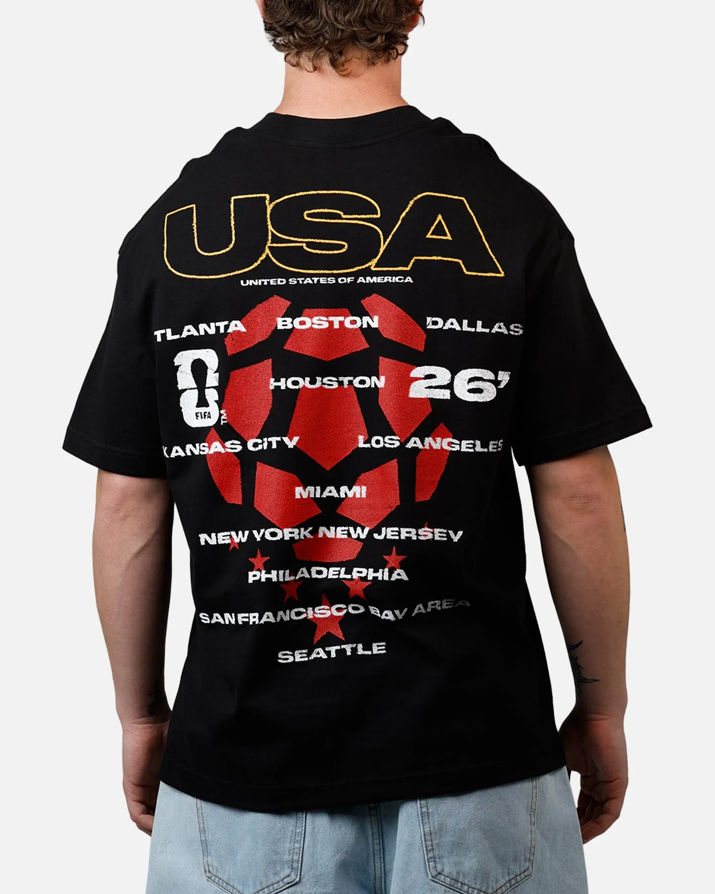 Fifa USA Cities T-Shirt Black sold by Culture Kings