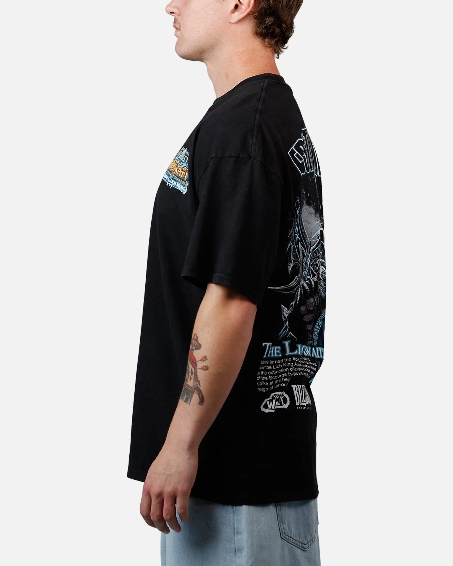 73Studio X World of Warcraft: Frostmourne Hungers T-Shirt Black Acidwash sold by Culture Kings product image thumbnail 5