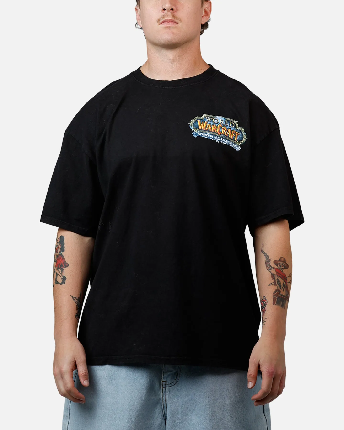 73Studio X World of Warcraft: Frostmourne Hungers T-Shirt Black Acidwash sold by Culture Kings product image thumbnail 2