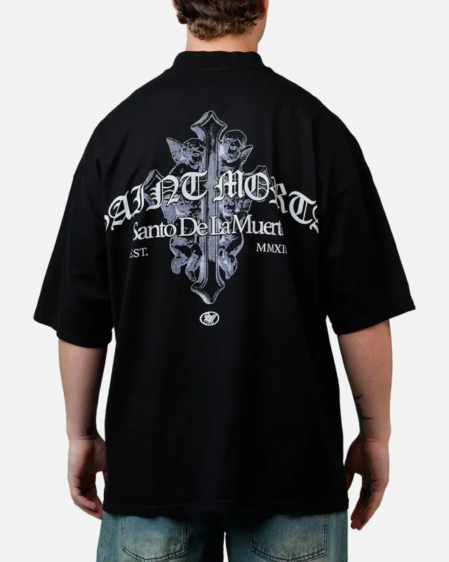 Saint Morta The Cross T-Shirt Black made by Culture Kings