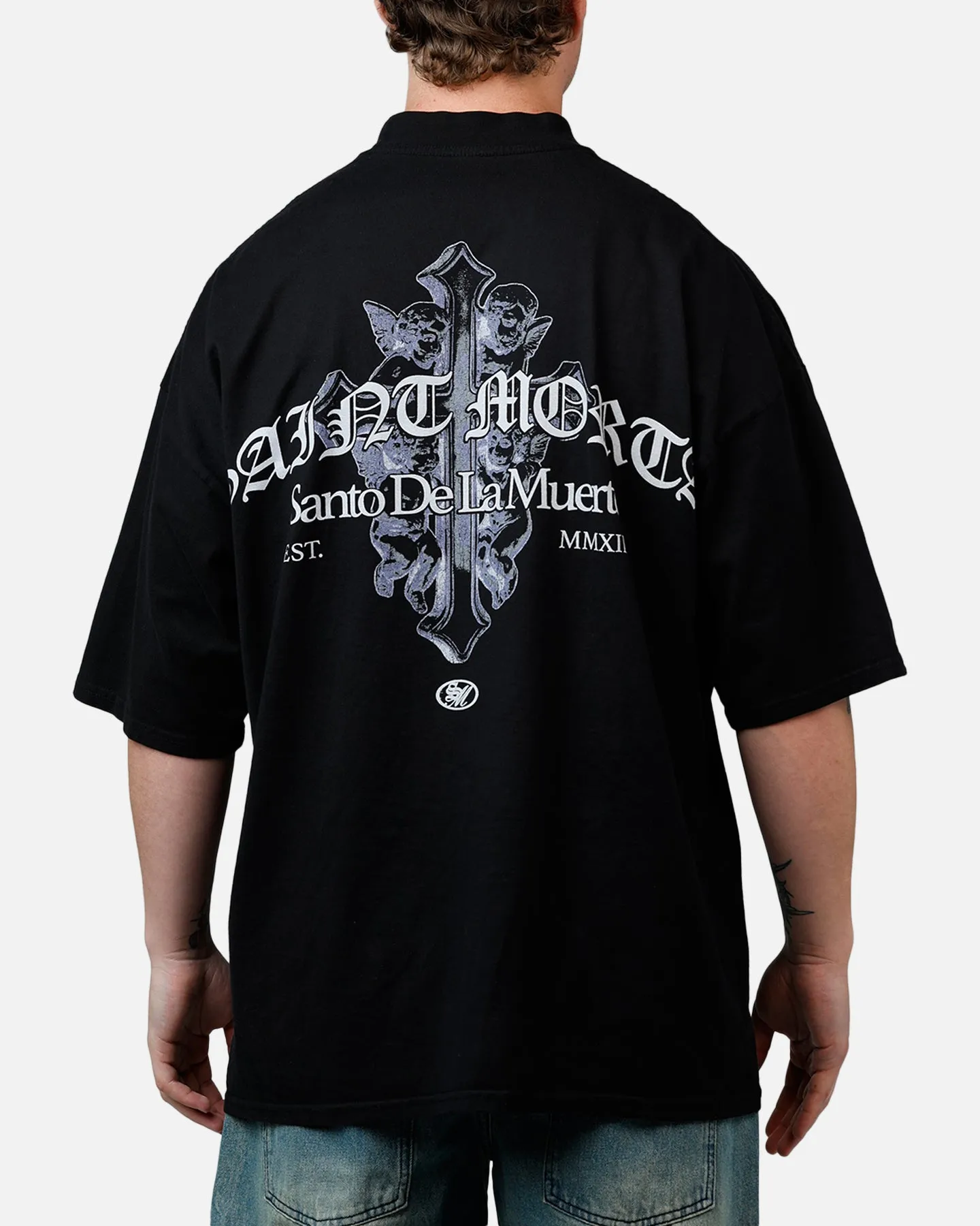 Saint Morta The Cross T-Shirt Black sold by Culture Kings