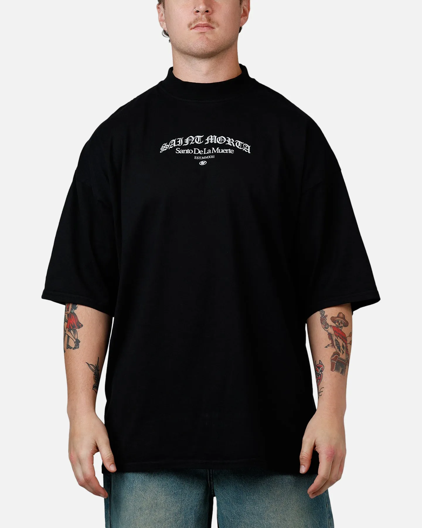 Saint Morta The Cross T-Shirt Black sold by Culture Kings product image thumbnail 2