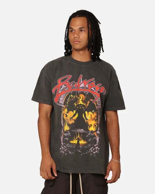 73Studio X Lord Of The Rings Balrog Heavyweight T-Shirt Black Wash made by Culture Kings