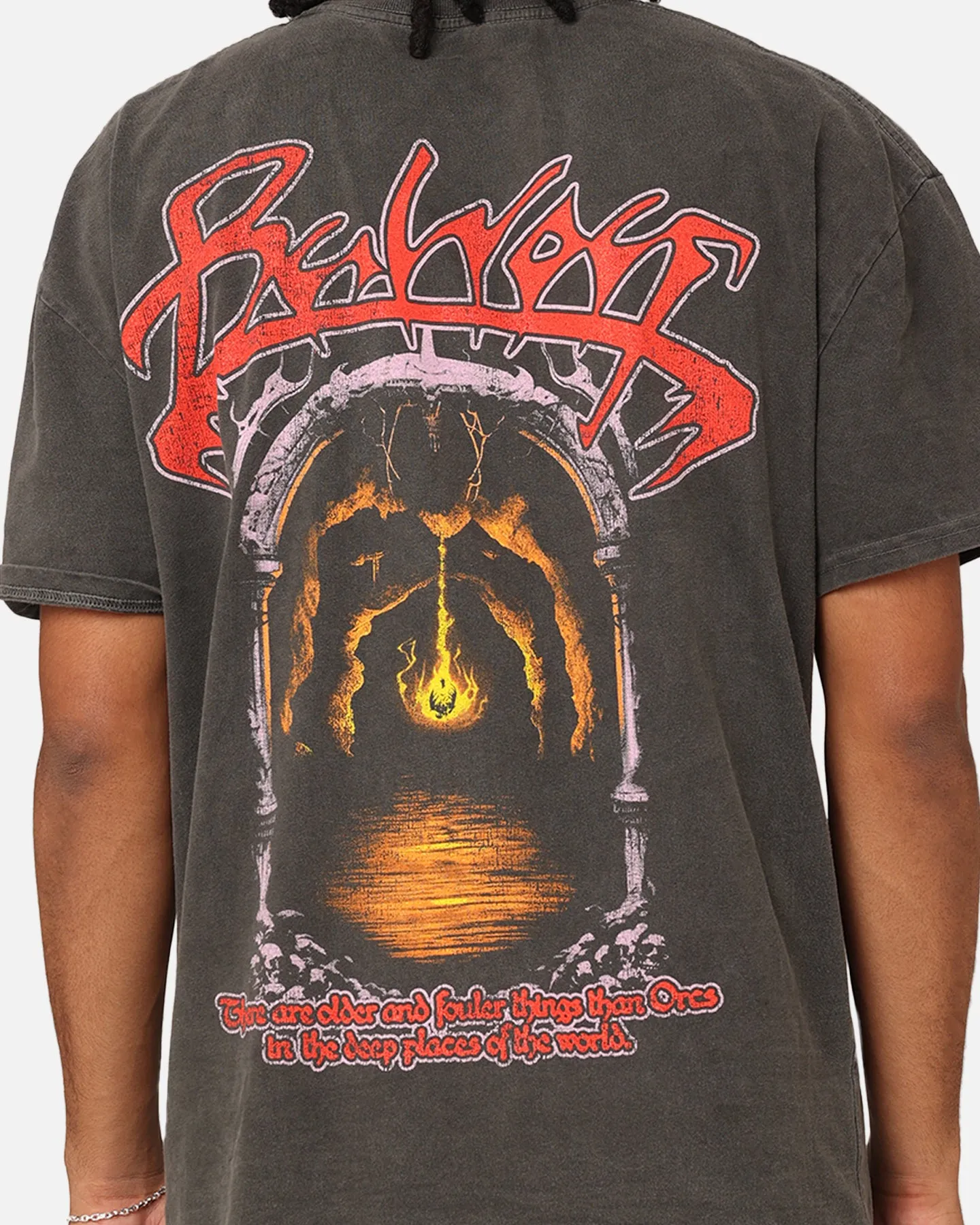 73Studio X Lord Of The Rings Balrog Heavyweight T-Shirt Black Wash sold by Culture Kings product image thumbnail 5