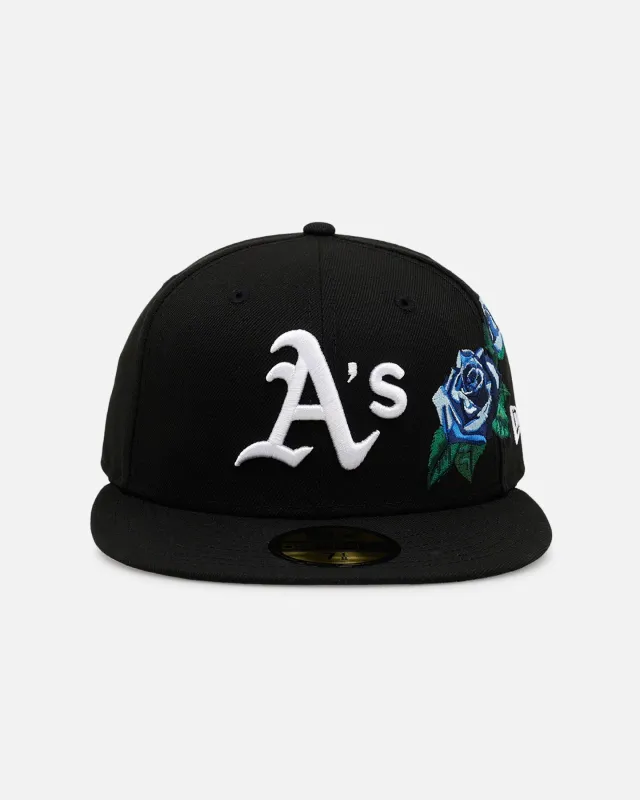 New Era Oakland Athletics 'Blue Rose' 59FIFTY Fitted Black/Blue made by New Era