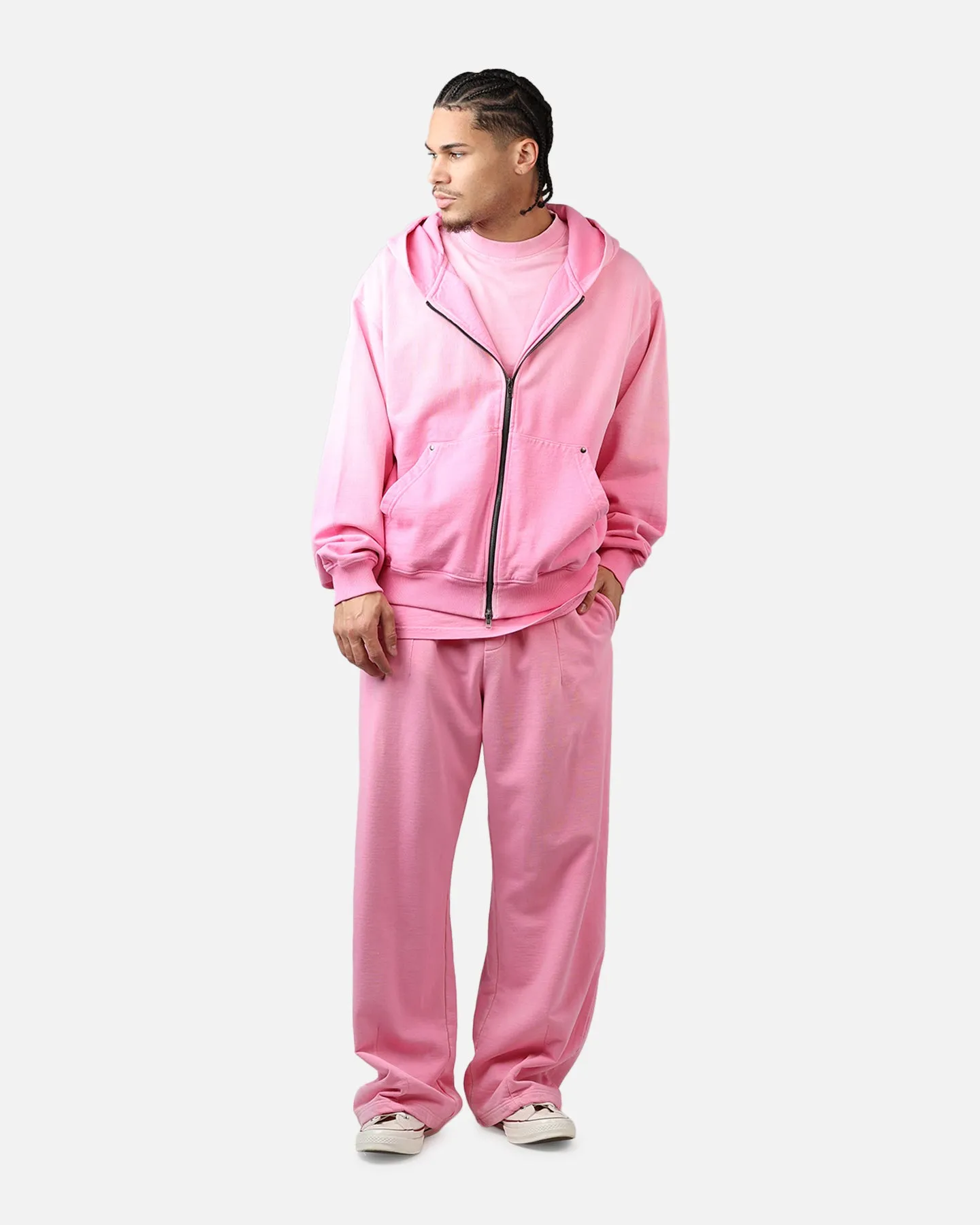 American Thrift Zip Hoodie Washed Pink sold by Culture Kings product image thumbnail 3