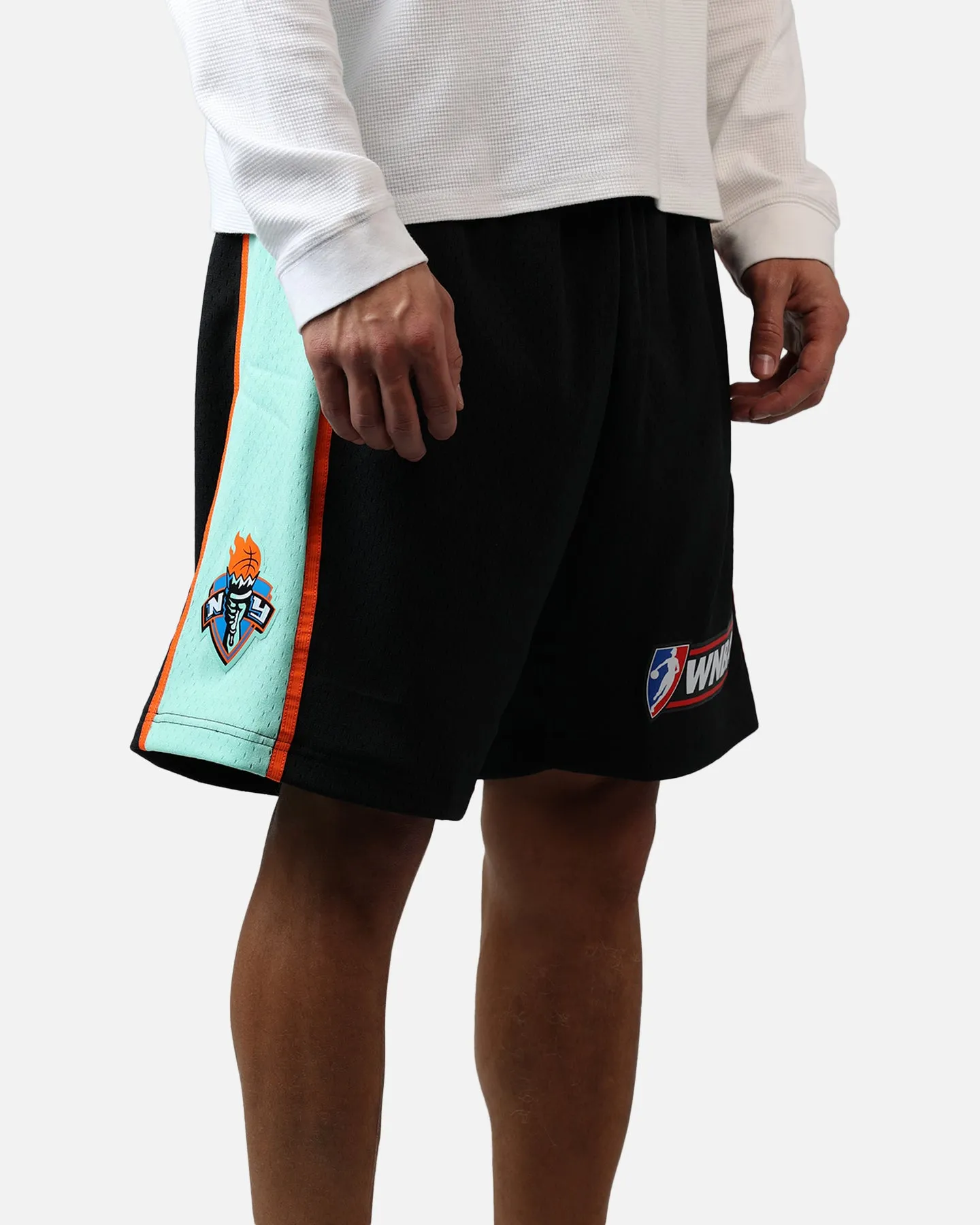 Mitchell & Ness New York Liberty '99 Road Swingman Shorts Black sold by Culture Kings product image thumbnail 4