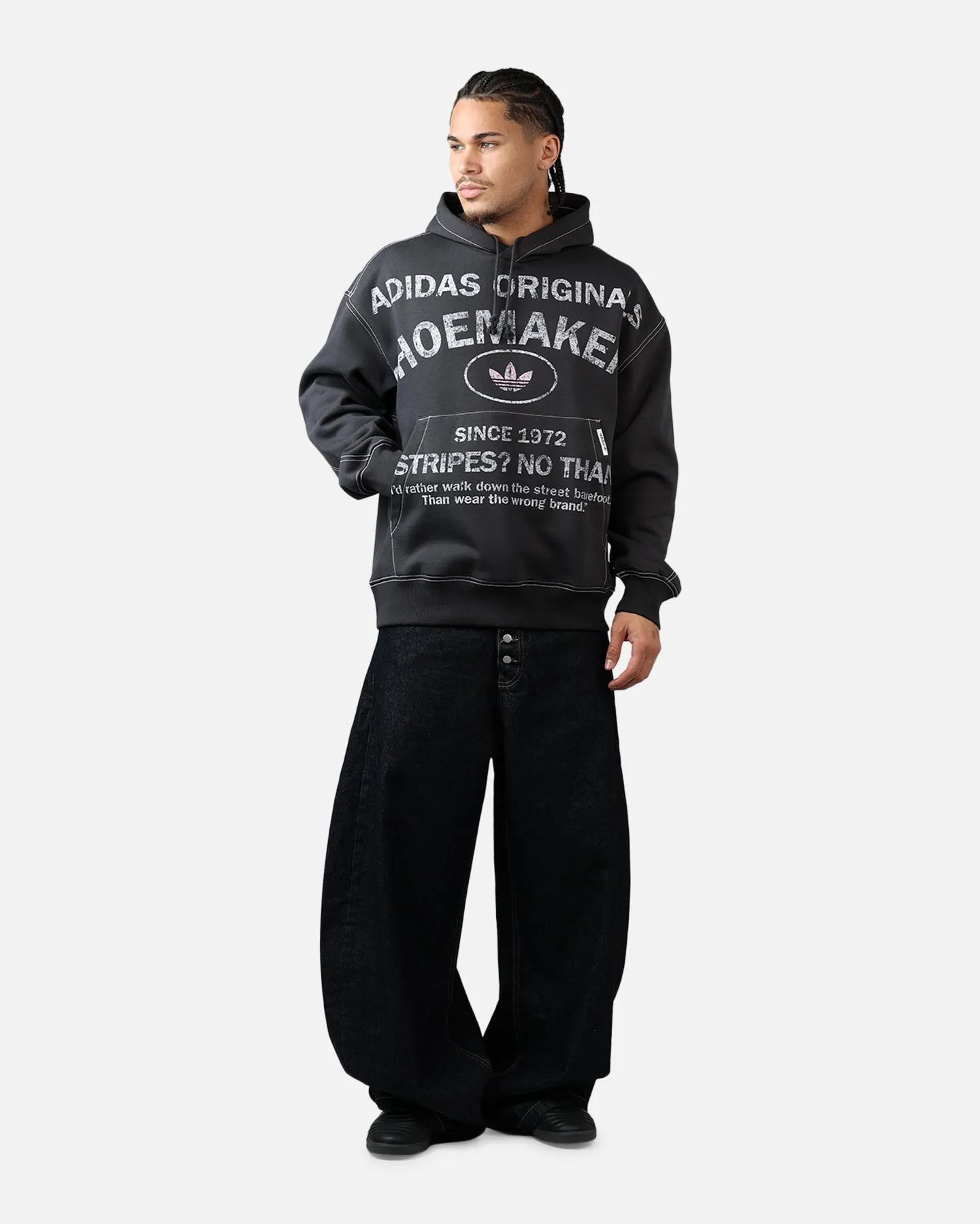 Adidas Originals Shoemaker Hoodie Black sold by Culture Kings product image thumbnail 3