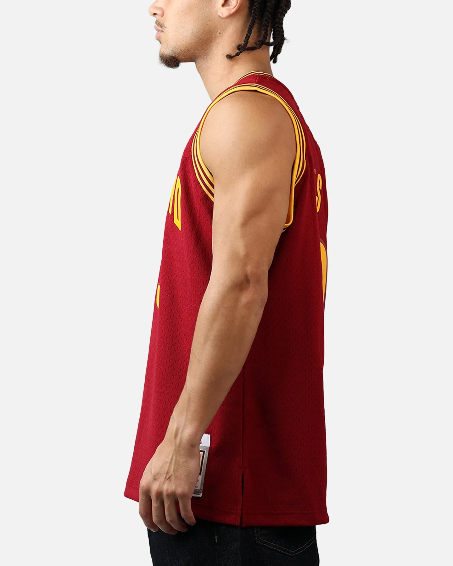 Mitchell & Ness Cleveland Cavaliers LeBron James #23 '15 Road Swingman Jersey Cardinal sold by Culture Kings product image thumbnail 5