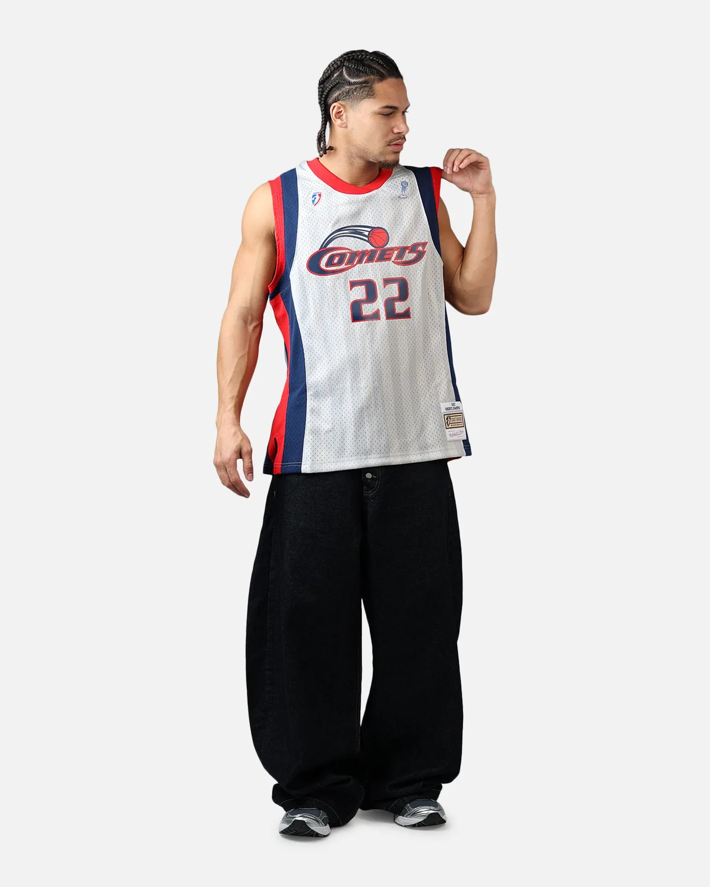 Mitchell & Ness Houston Comets Sheryl Swoopes #22 '97 Road Swingman Jersey Grey sold by Culture Kings product image thumbnail 3