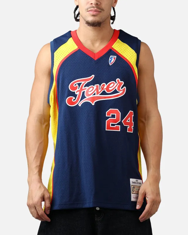 Mitchell & Ness Indiana Fever Tamika Catchings #24 '02 Road Swingman Jersey Blue made by Mitchell & Ness