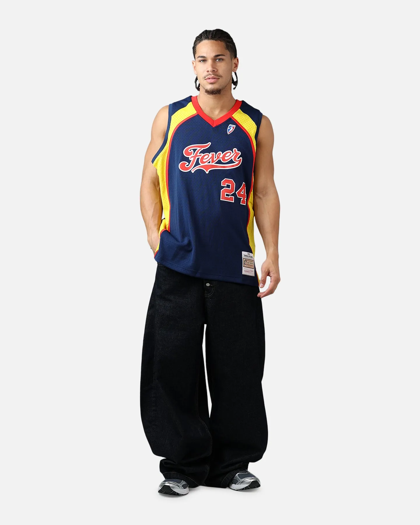 Mitchell & Ness Indiana Fever Tamika Catchings #24 '02 Road Swingman Jersey Blue sold by Culture Kings product image thumbnail 3