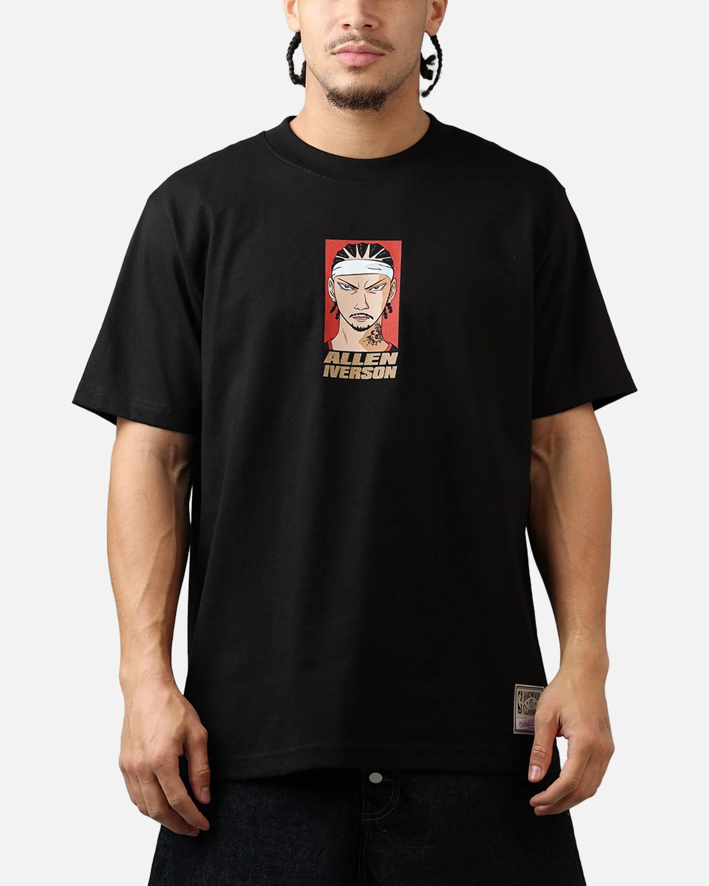 Mitchell & Ness Philadelphia 76ers Allen Iverson Cartoon T-Shirt White sold by Culture Kings