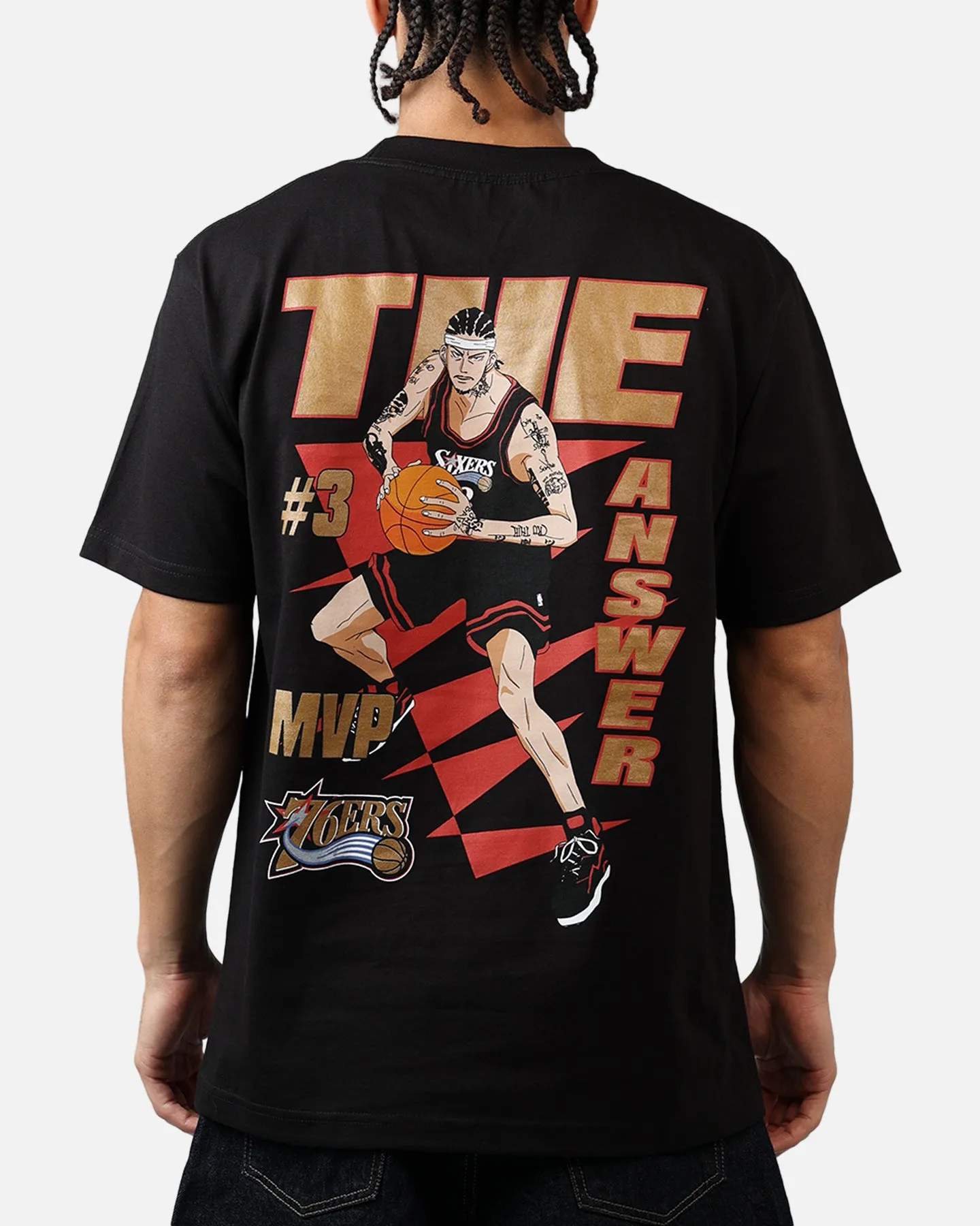 Mitchell & Ness Philadelphia 76ers Allen Iverson Cartoon T-Shirt White sold by Culture Kings product image thumbnail 2