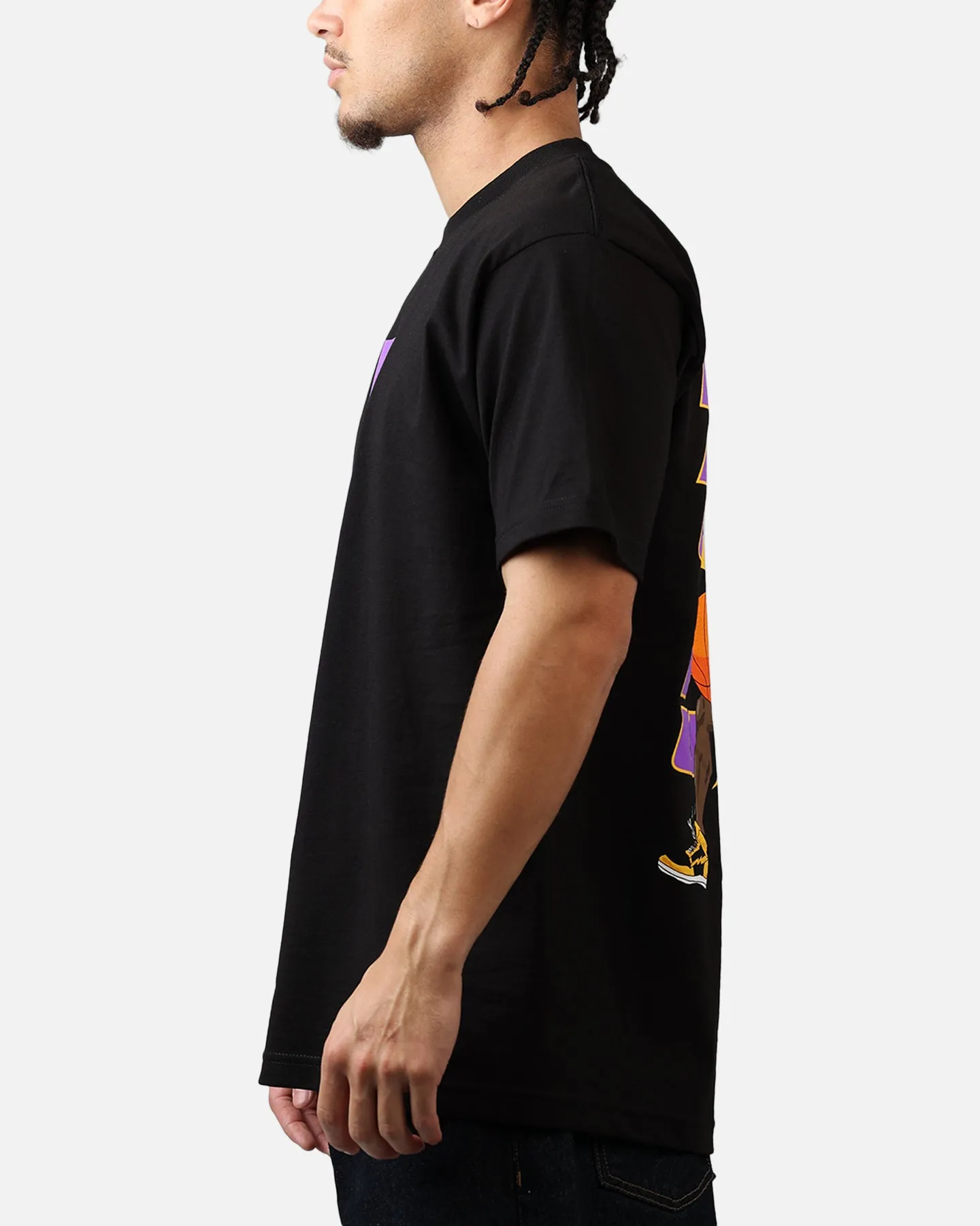 Mitchell & Ness Los Angeles Lakers Shaquille O'Neal Cartoon T-Shirt Black sold by Culture Kings product image thumbnail 5