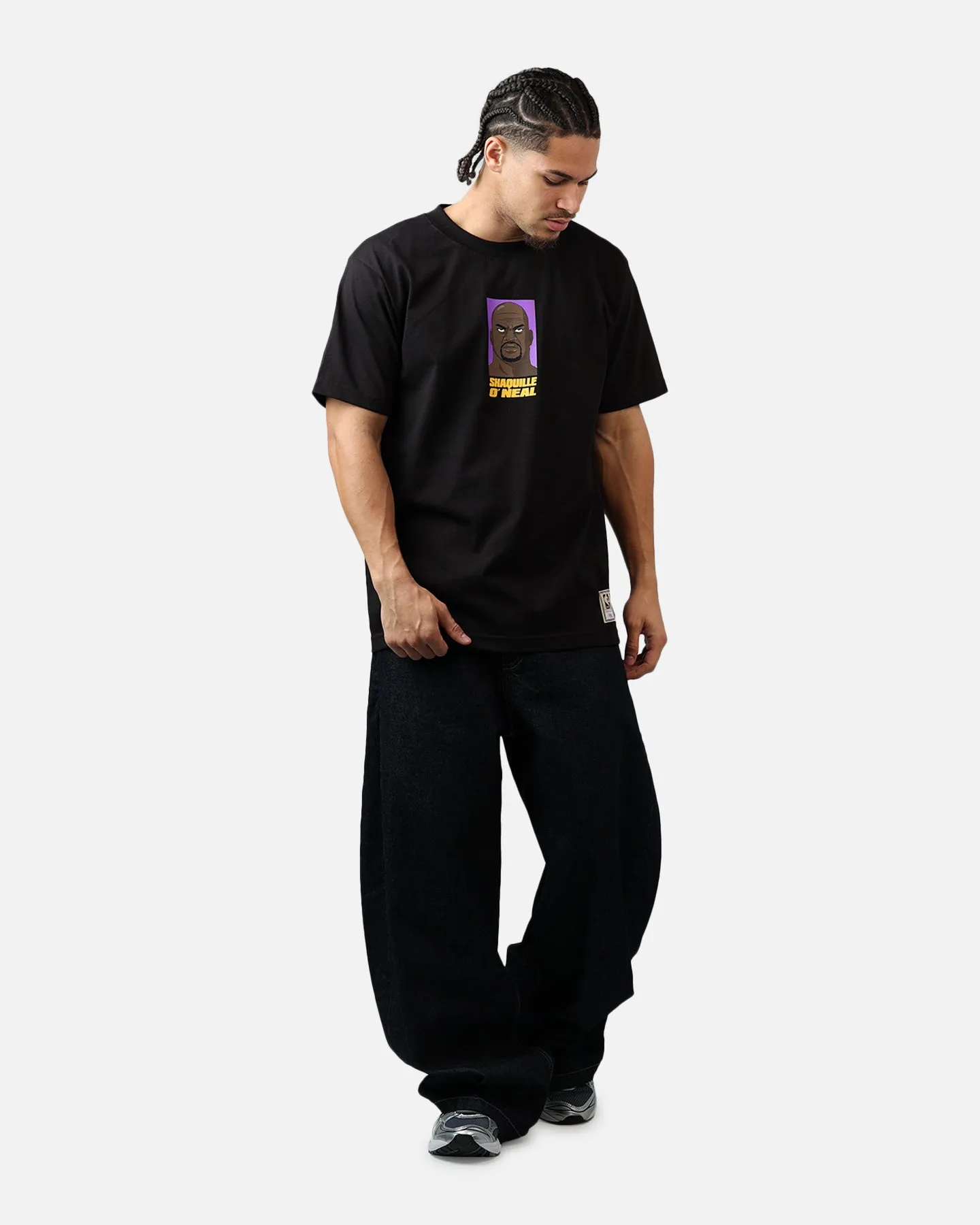 Mitchell & Ness Los Angeles Lakers Shaquille O'Neal Cartoon T-Shirt Black sold by Culture Kings product image thumbnail 3