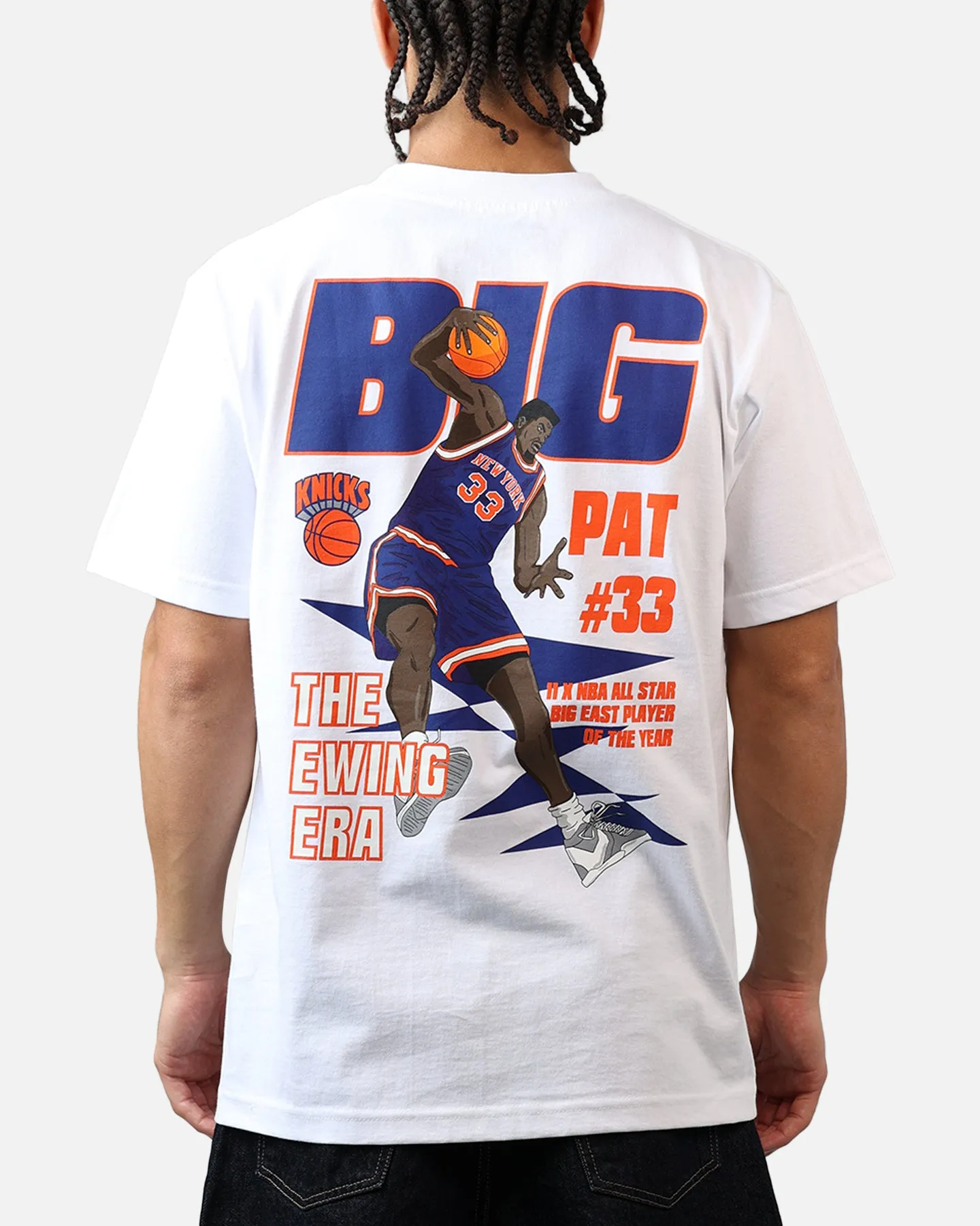 Mitchell & Ness New York Knicks Patrick Ewing Cartoon T-Shirt White sold by Culture Kings product image thumbnail 2