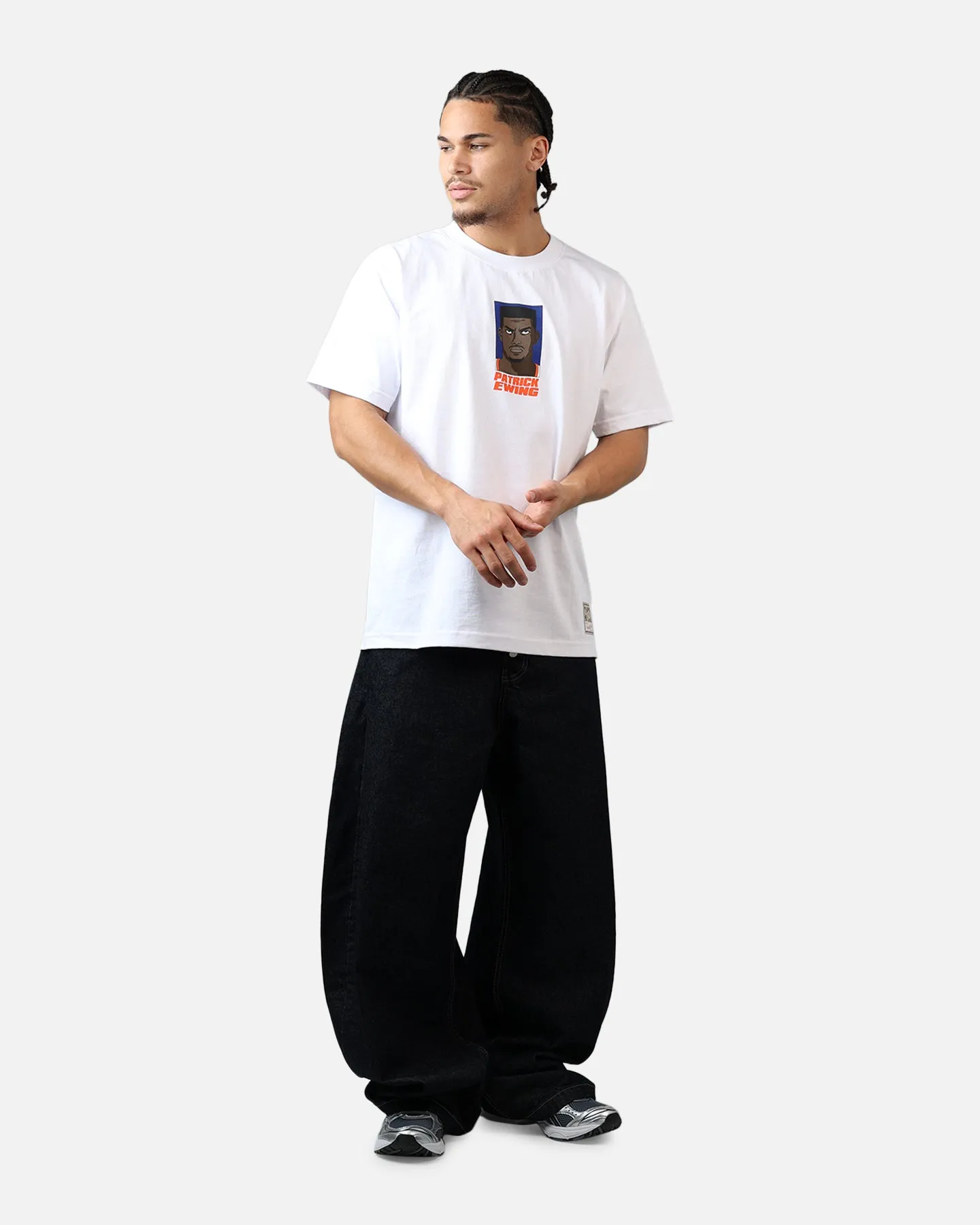 Mitchell & Ness New York Knicks Patrick Ewing Cartoon T-Shirt White sold by Culture Kings product image thumbnail 3