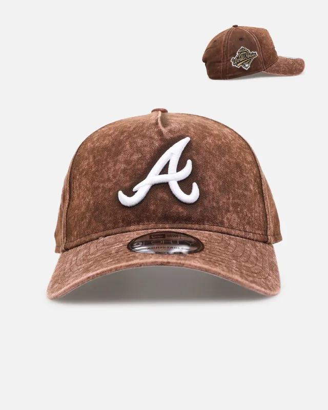 New Era Atlanta Braves 'Washed Walnut' 9FORTY A-Frame Snapback Walnut made by New Era
