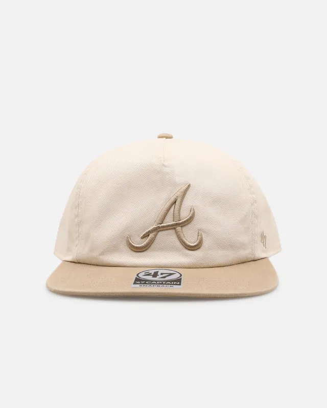 47 Brand Atlanta Braves 'Natural' 47 Captain Snapback Natural made by 47