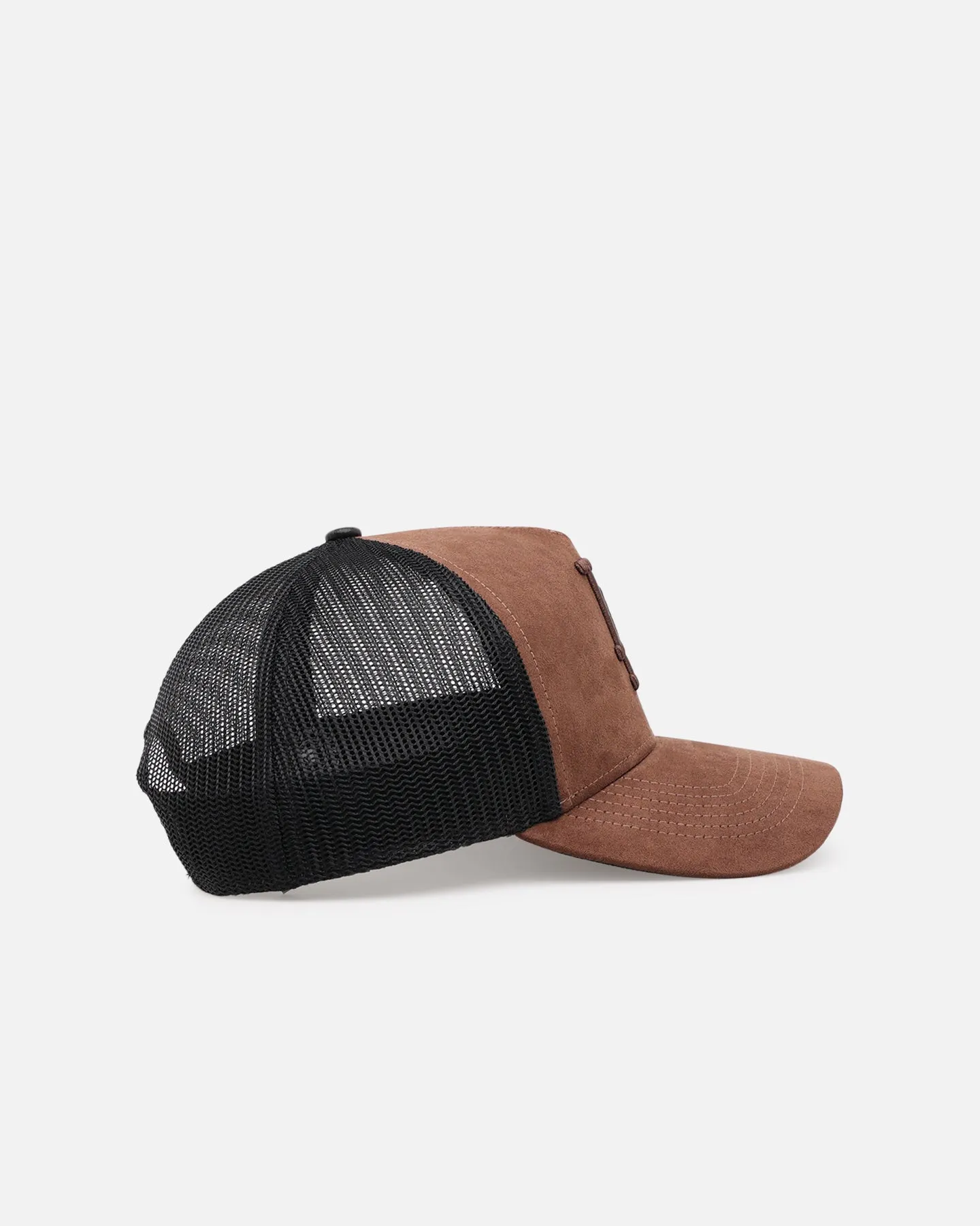 47 Brand Los Angeles Dodgers 'Tonal Suede' '47 Offside Trucker Snapback Chocolate sold by Culture Kings product image thumbnail 3