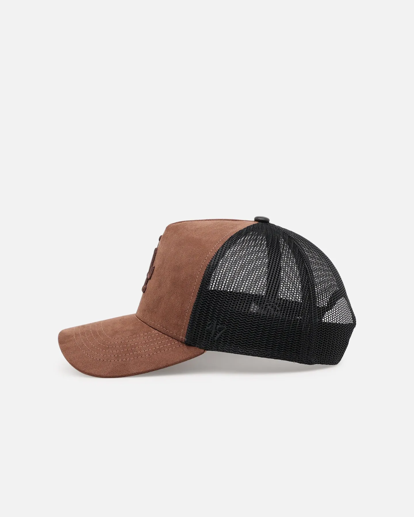 47 Brand Los Angeles Dodgers 'Tonal Suede' '47 Offside Trucker Snapback Chocolate sold by Culture Kings product image thumbnail 4