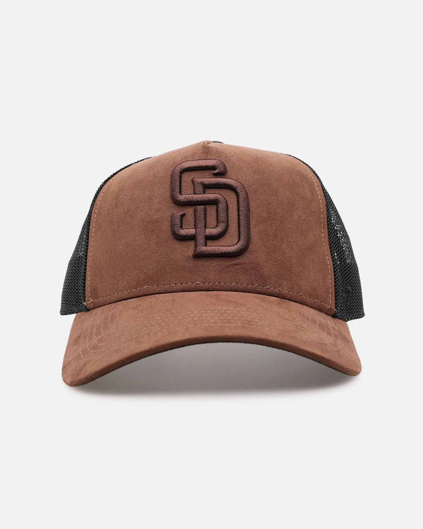47 Brand San Diego Padres 'Tonal Suede' '47 Offside Trucker Snapback Chocolate sold by Culture Kings