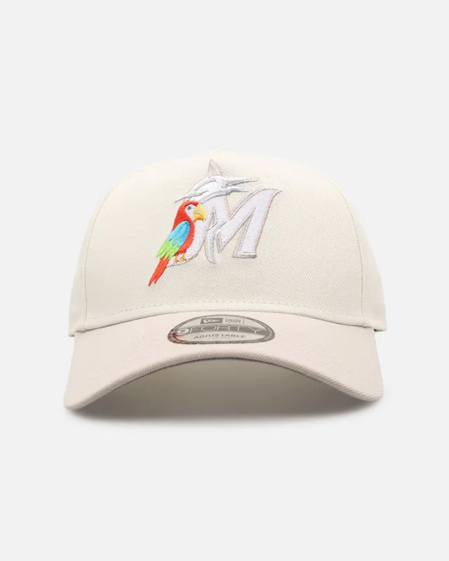 New Era Florida Marlins 'Tropical' 9FORTY A-Frame Snapback Chrome made by New Era