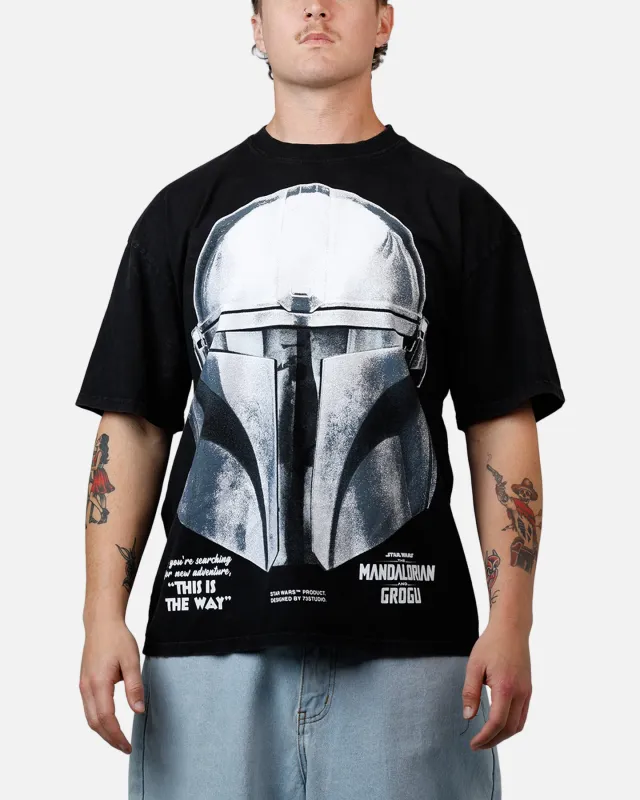 73Studio Star Wars Stand Off Glitter T-Shirt Black Acidwash made by Culture Kings