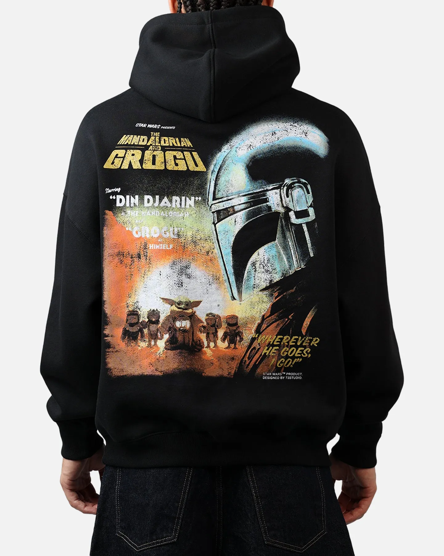 73Studio Star Wars Mandalorian Poster Hoodie Black sold by Culture Kings