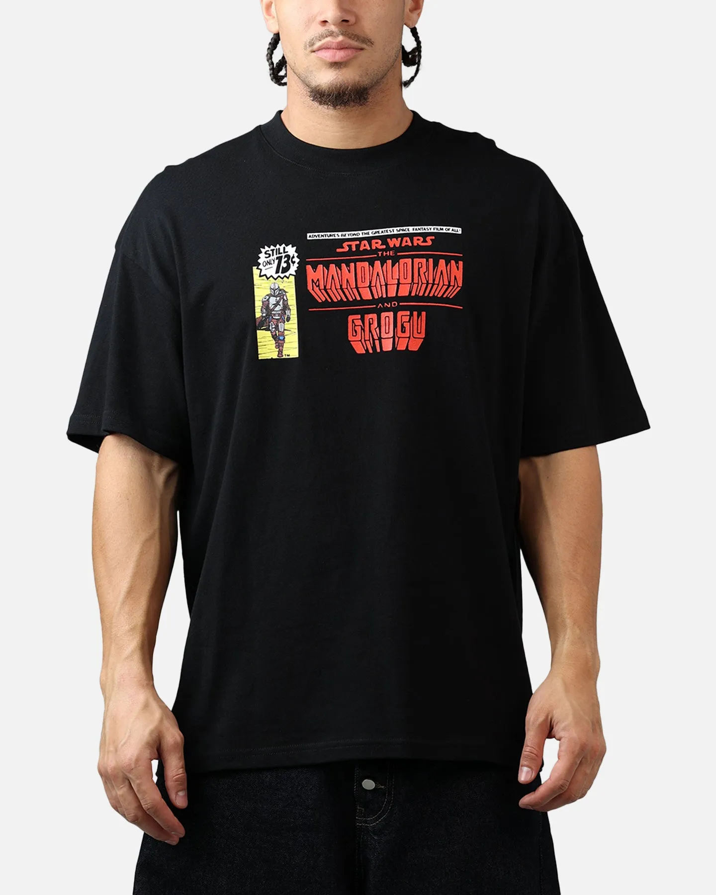 73Studio Star Wars Mando And Grogu Comic T-Shirt Black sold by Culture Kings product image thumbnail 2