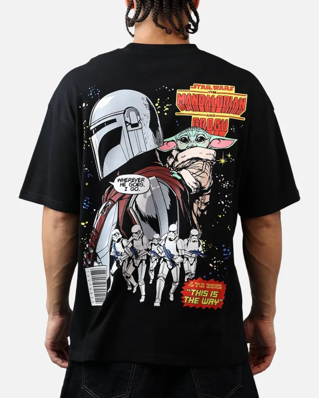 73Studio Star Wars Mando And Grogu Comic T-Shirt Black made by Culture Kings