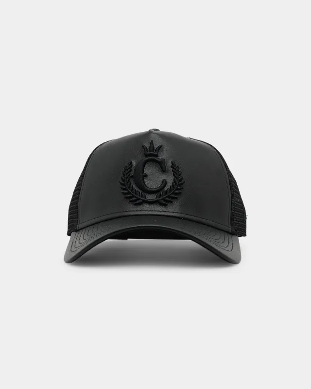 New Era x Culture Kings 9FORTY A-Frame Trucker Snapback Black made by Culture Kings