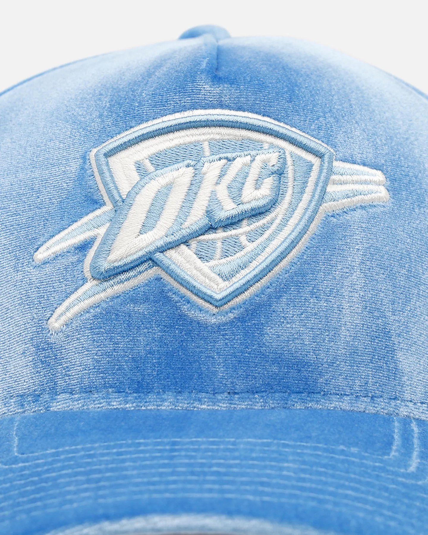 New Era Oklahoma City Thunder 'Sky Velvet' 9FORTY A-Frame Snapback Sky Blue sold by Culture Kings product image thumbnail 5