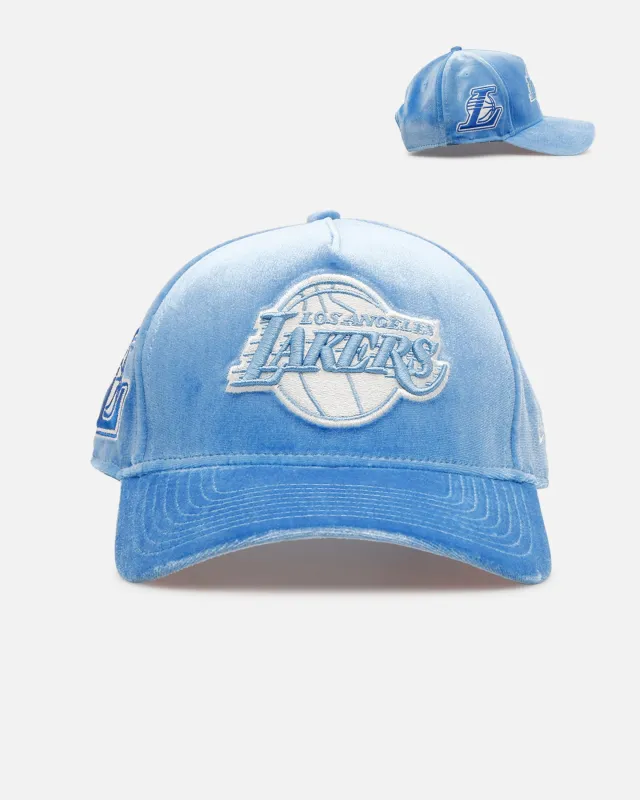 New Era Los Angeles Lakers 'Sky Velvet' 9FORTY A-Frame Snapback Sky Blue made by New Era