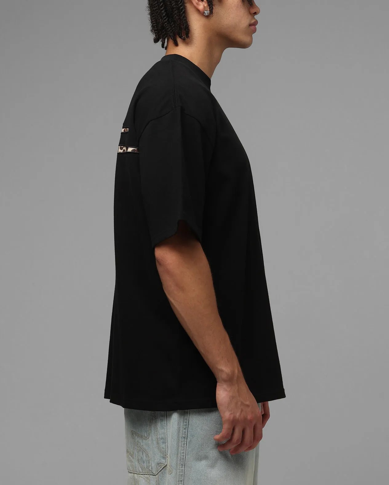Loiter Hybrid Patch T-Shirt Black sold by Culture Kings product image thumbnail 5